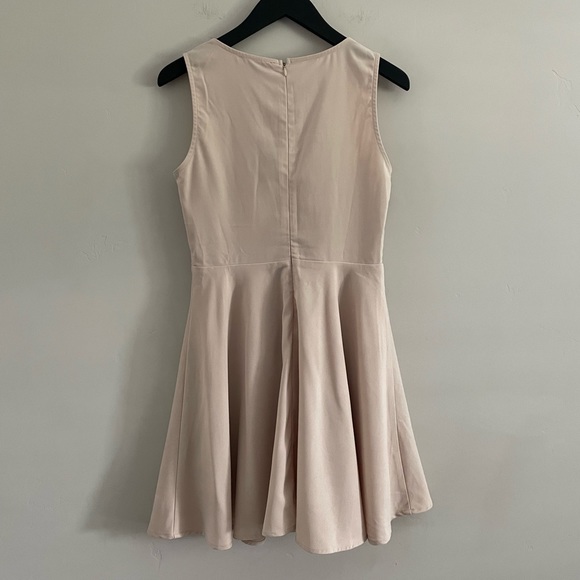 LuLu's | Sublime Time Beige Skater Dress | Sz Med - Picture 8 of 14